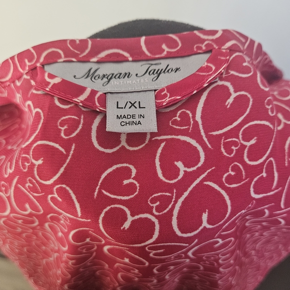 Morgan Taylor Red Heart Print Robe - Picture 4 of 5
